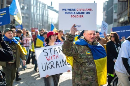 Ukraine demo in Amsterdam 2025