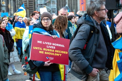 Ukraine demo in Amsterdam 2025