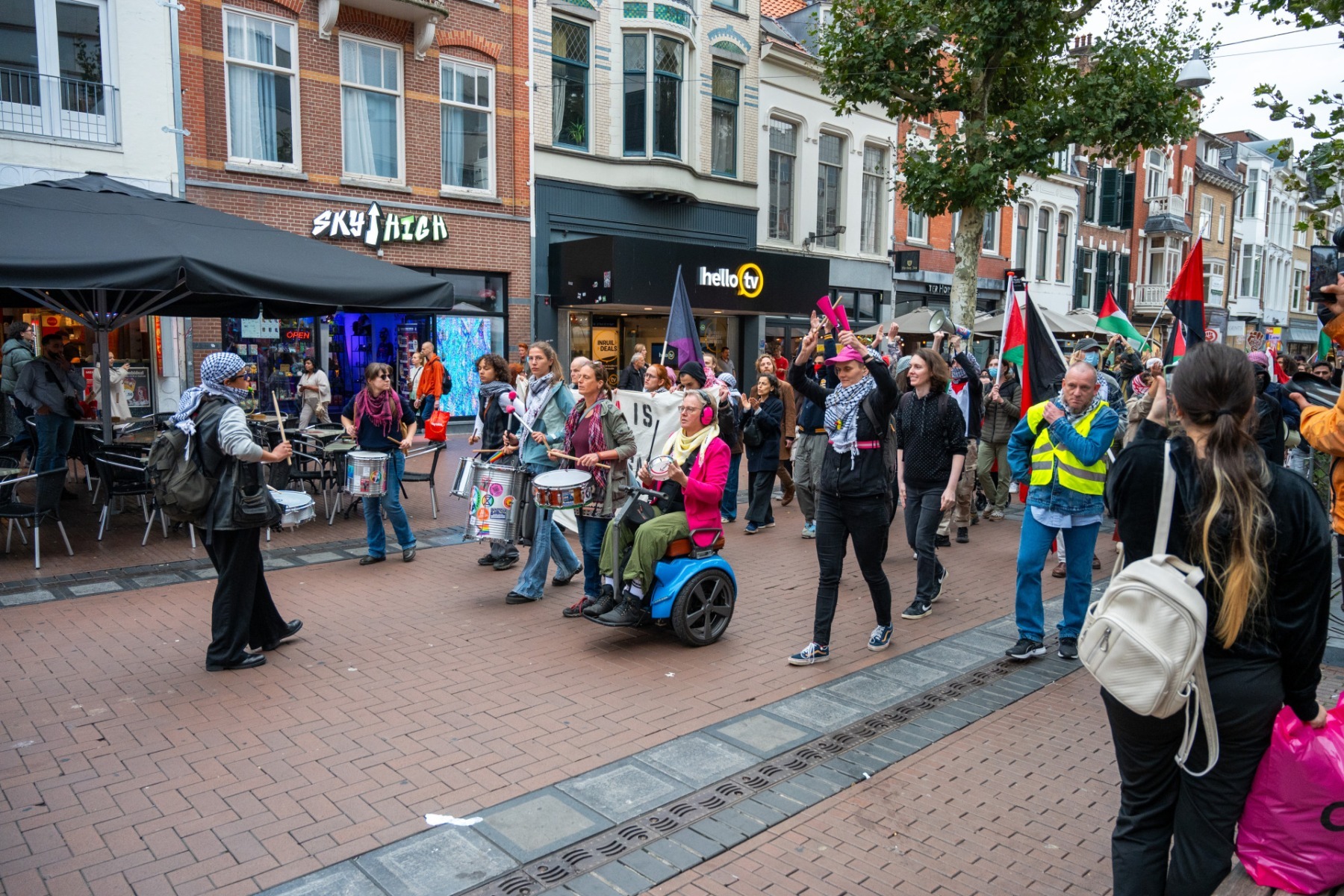 Anti Fascisme demonstratie in Nijmegen 2025