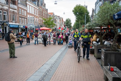 Anti Fascisme demonstratie in Nijmegen 2025