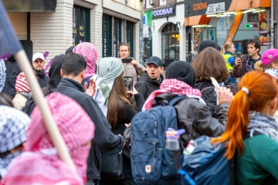 Anti Fascisme demonstratie in Nijmegen 2025