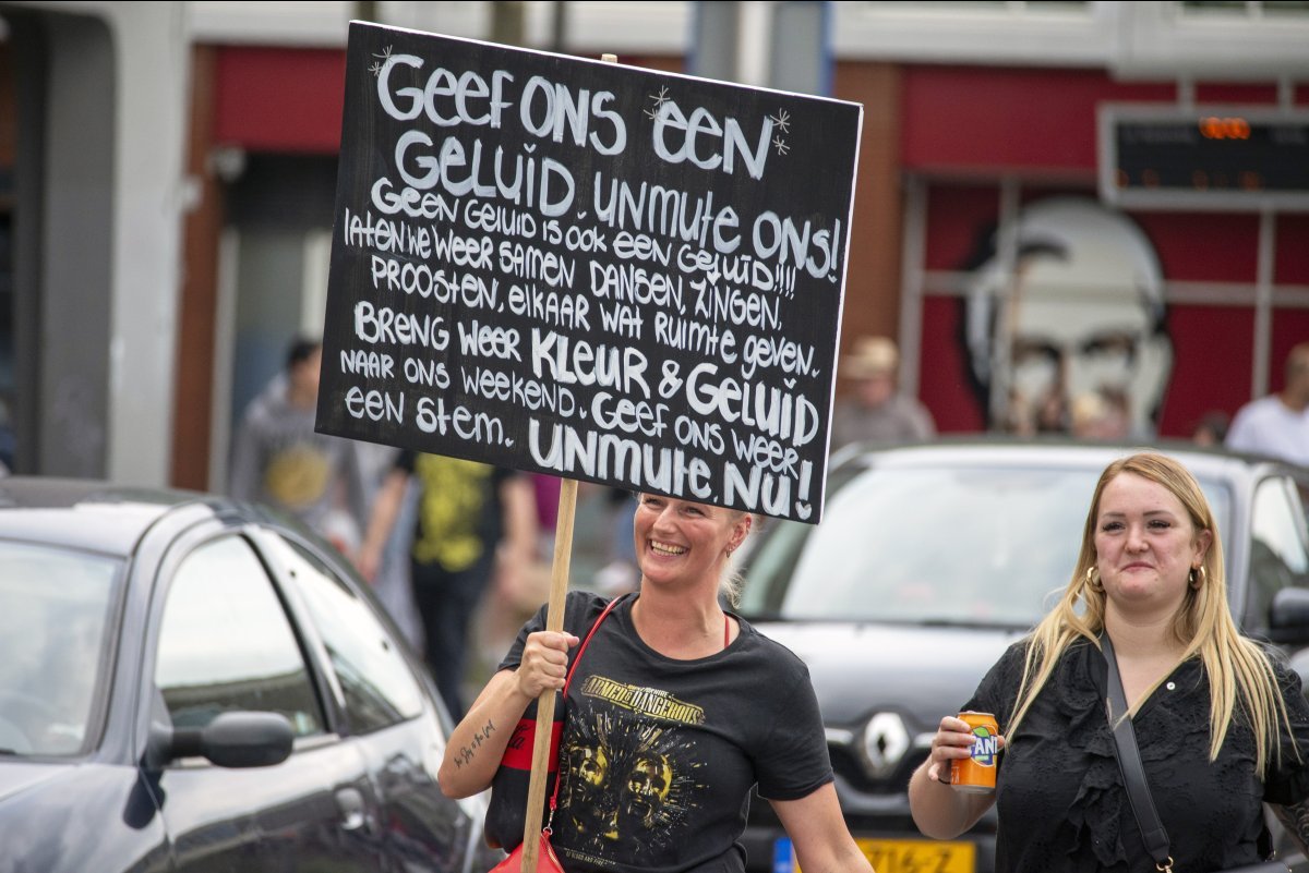 Demonstratie evenementenbranche 21 aug. 2021 Nijmegen