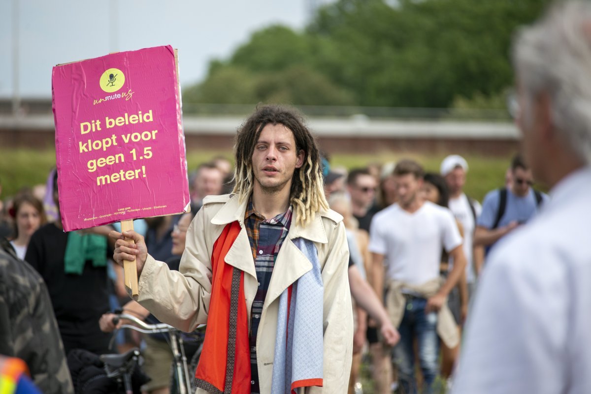 Demonstratie evenementenbranche 21 aug. 2021 Nijmegen