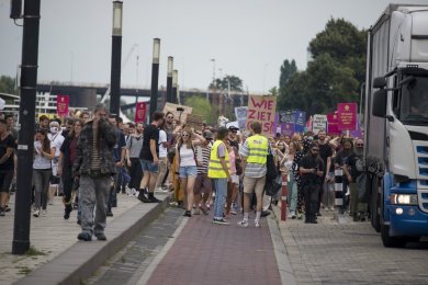 Demonstratie evenementenbranche 21 aug. 2021 Nijmegen