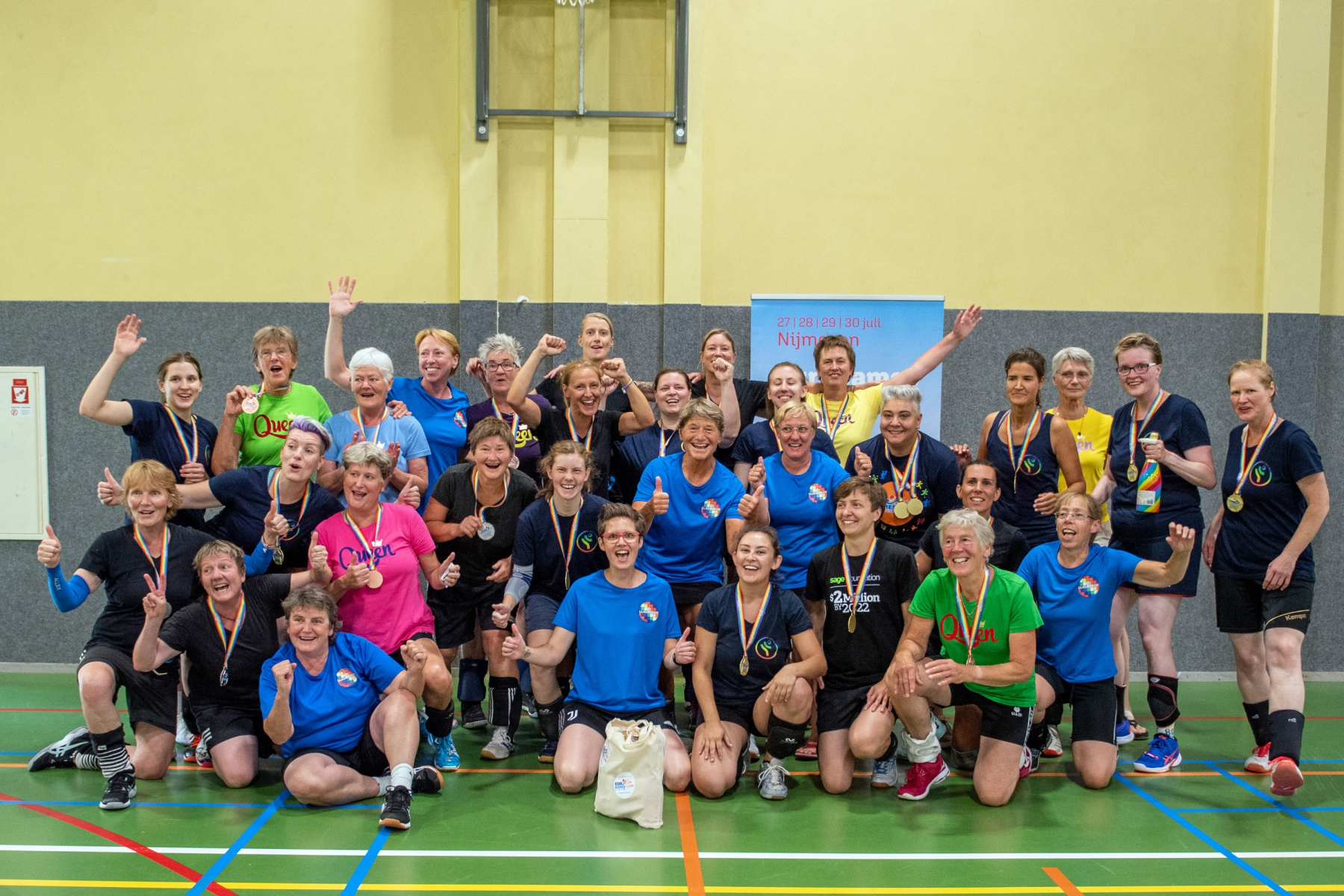 Euro Games Nijmegen zaterdag volleybal