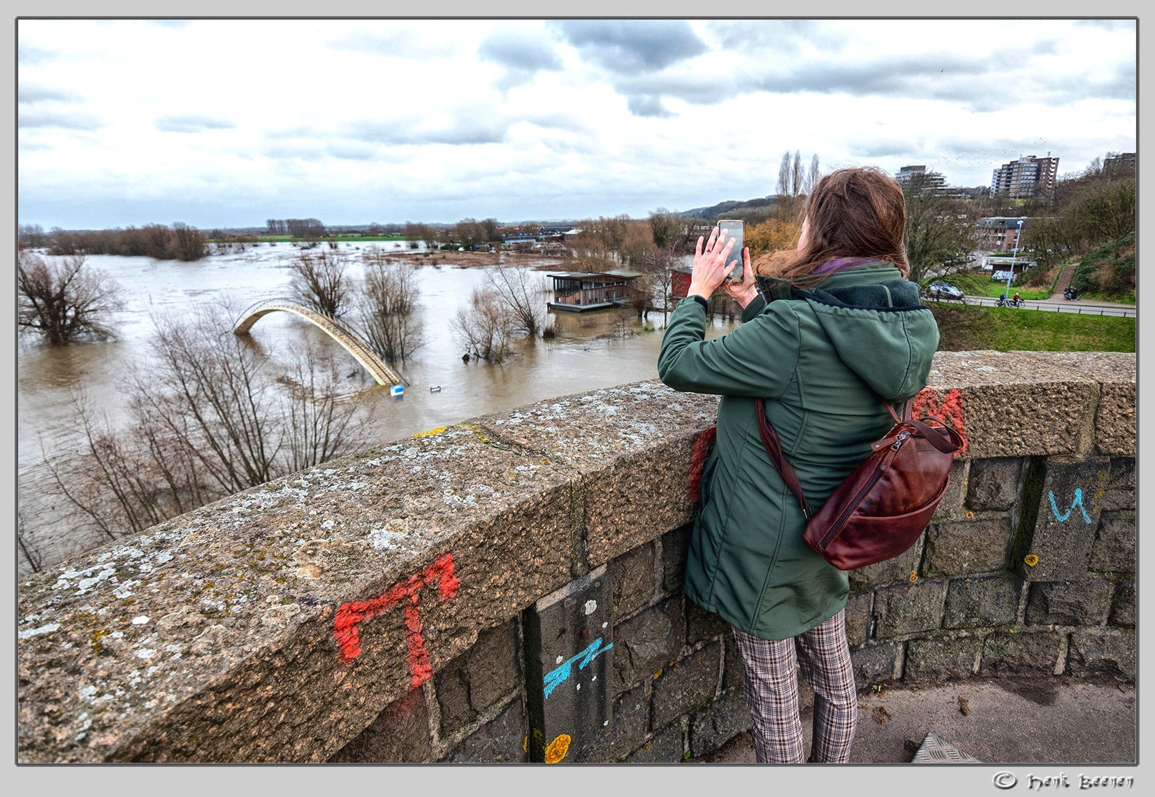 Hoog water in Nijmegen januari 2025