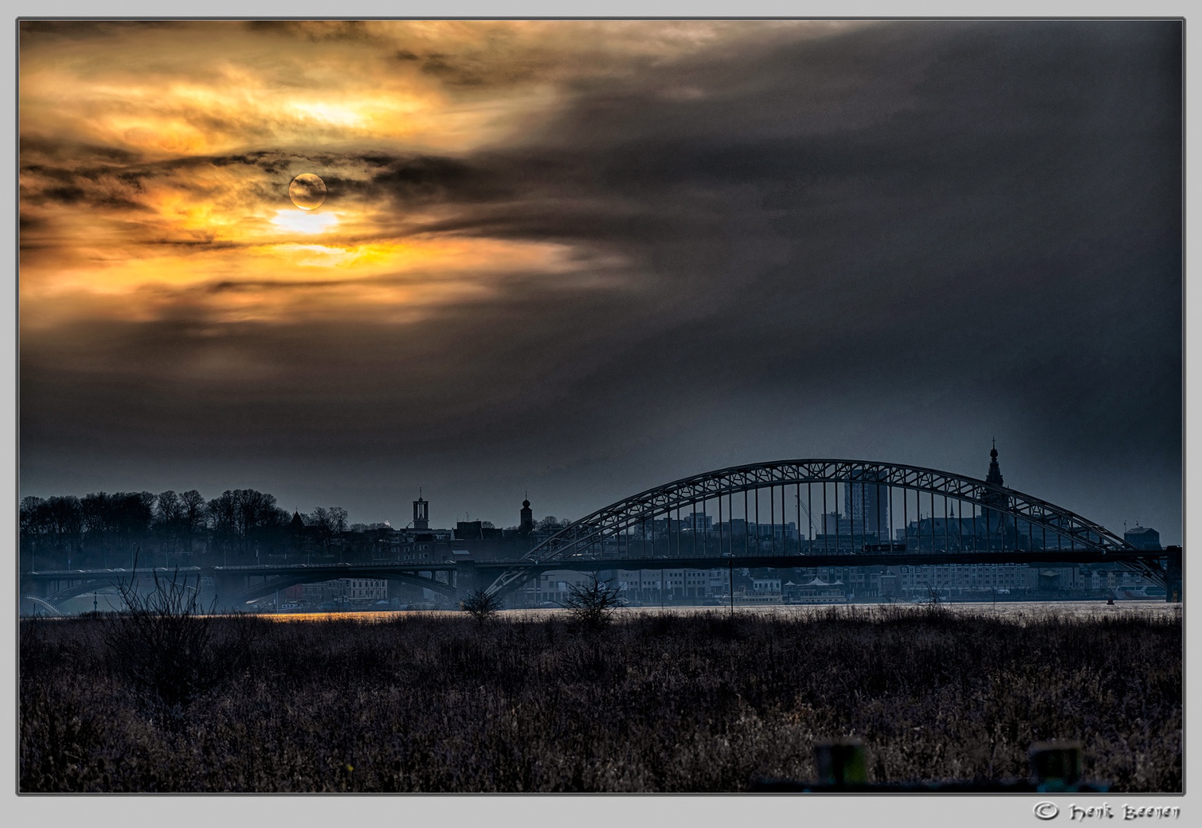 Hoog water in Nijmegen januari 2025