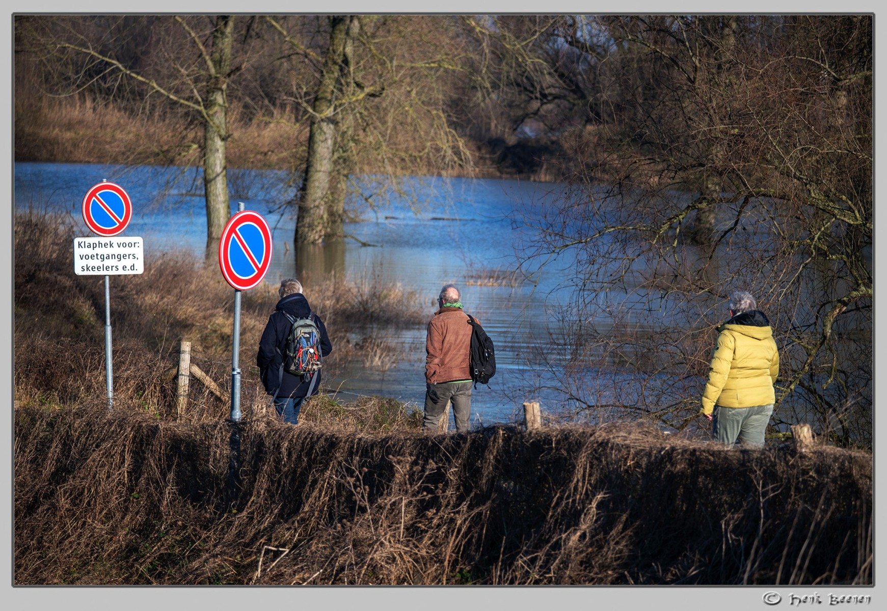Hoog water in Nijmegen januari 2025