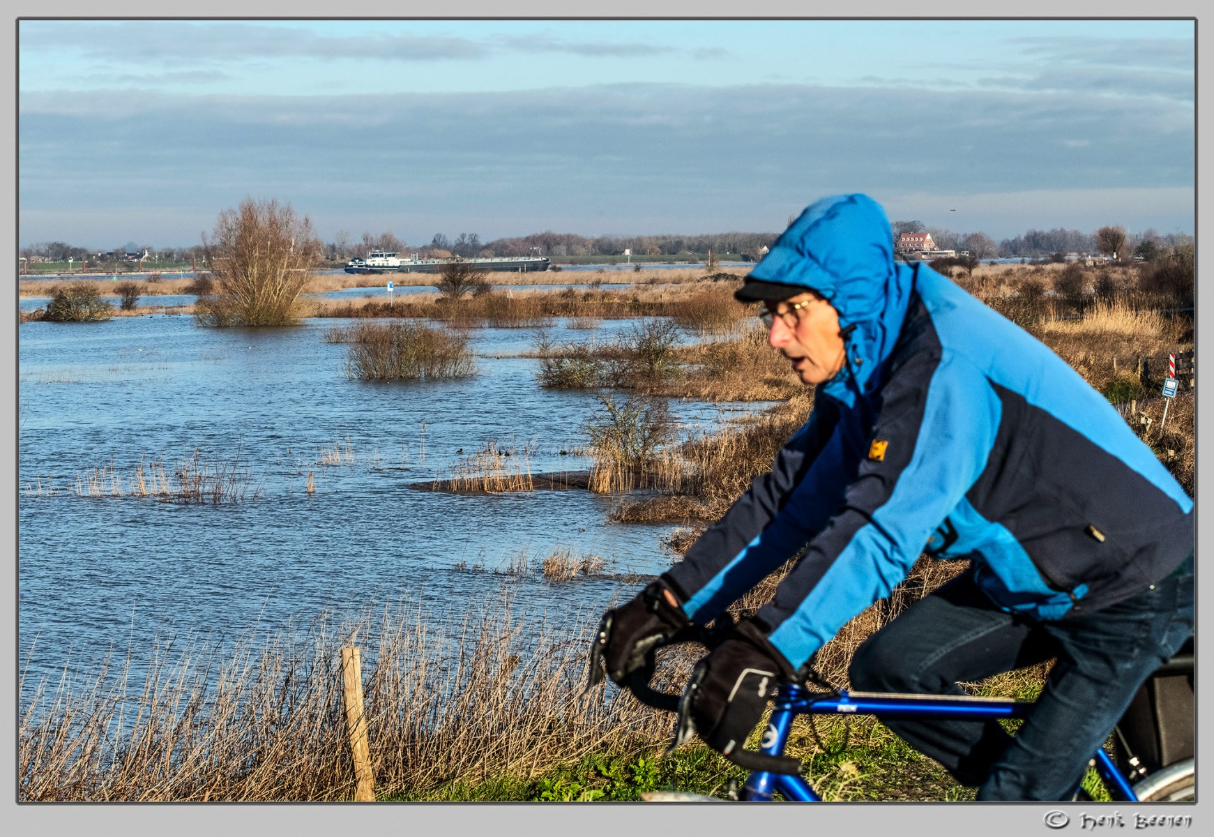 Hoog water in Nijmegen januari 2025