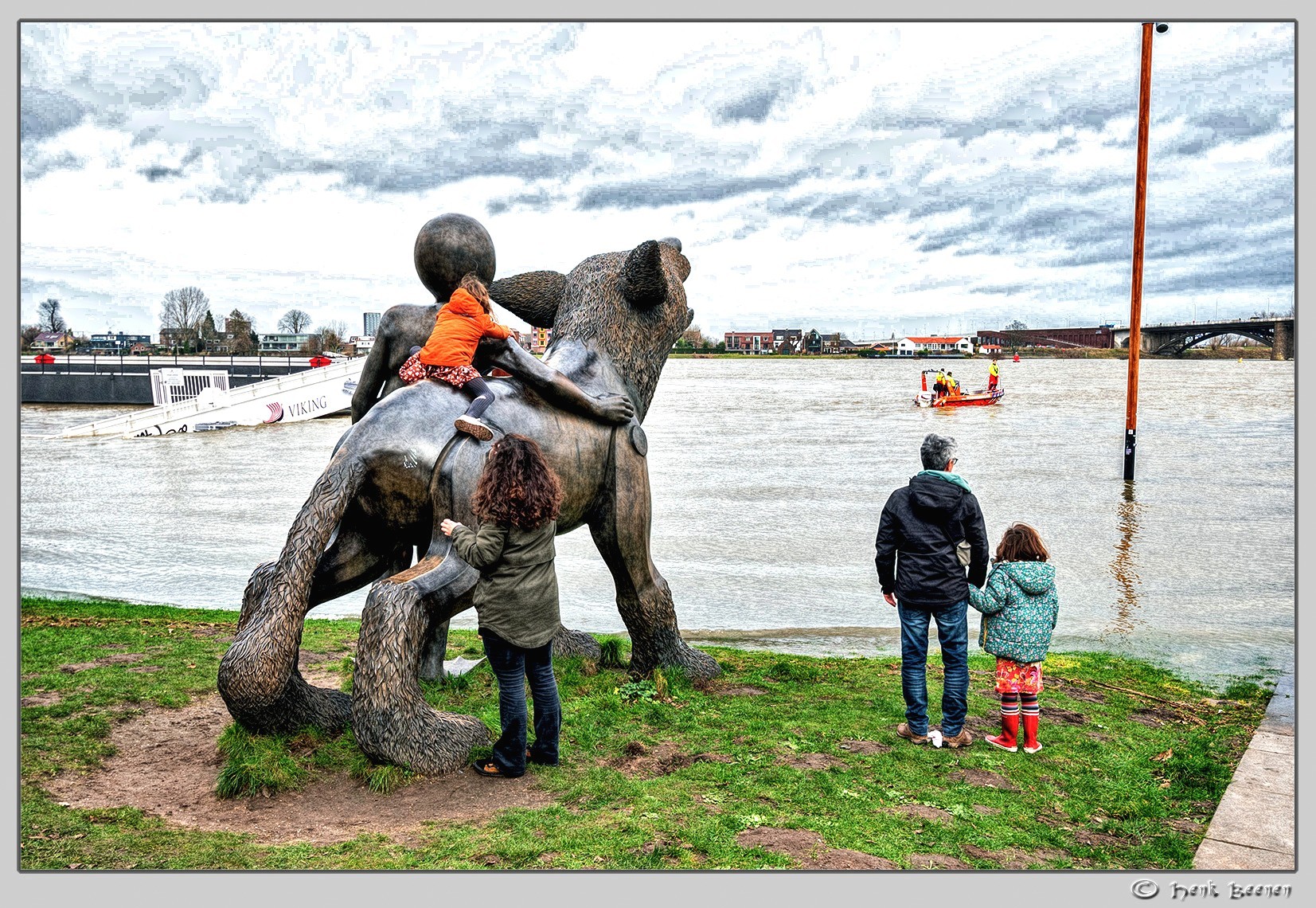 Hoog water in Nijmegen januari 2025