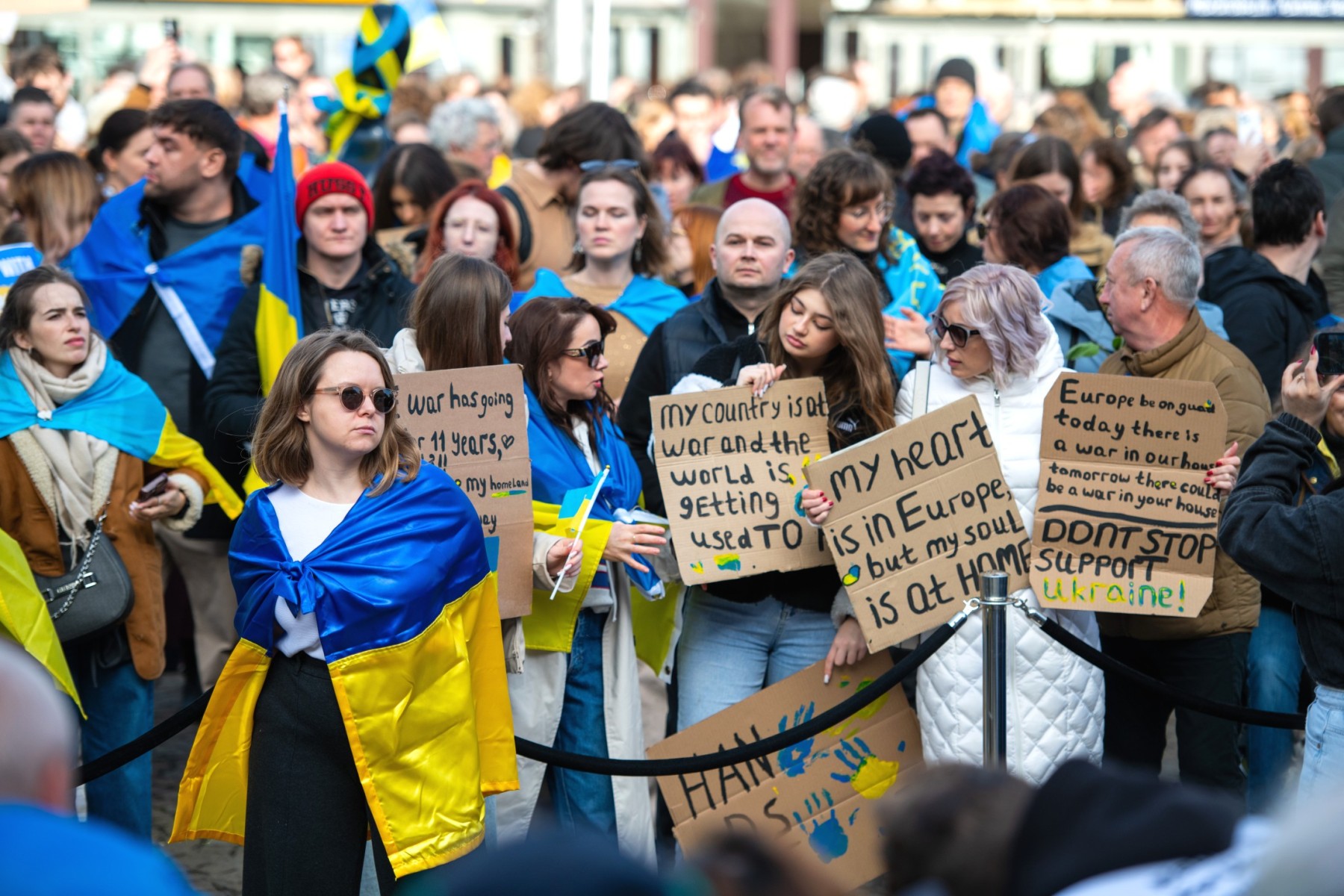 Ukraine demo in Amsterdam 2025