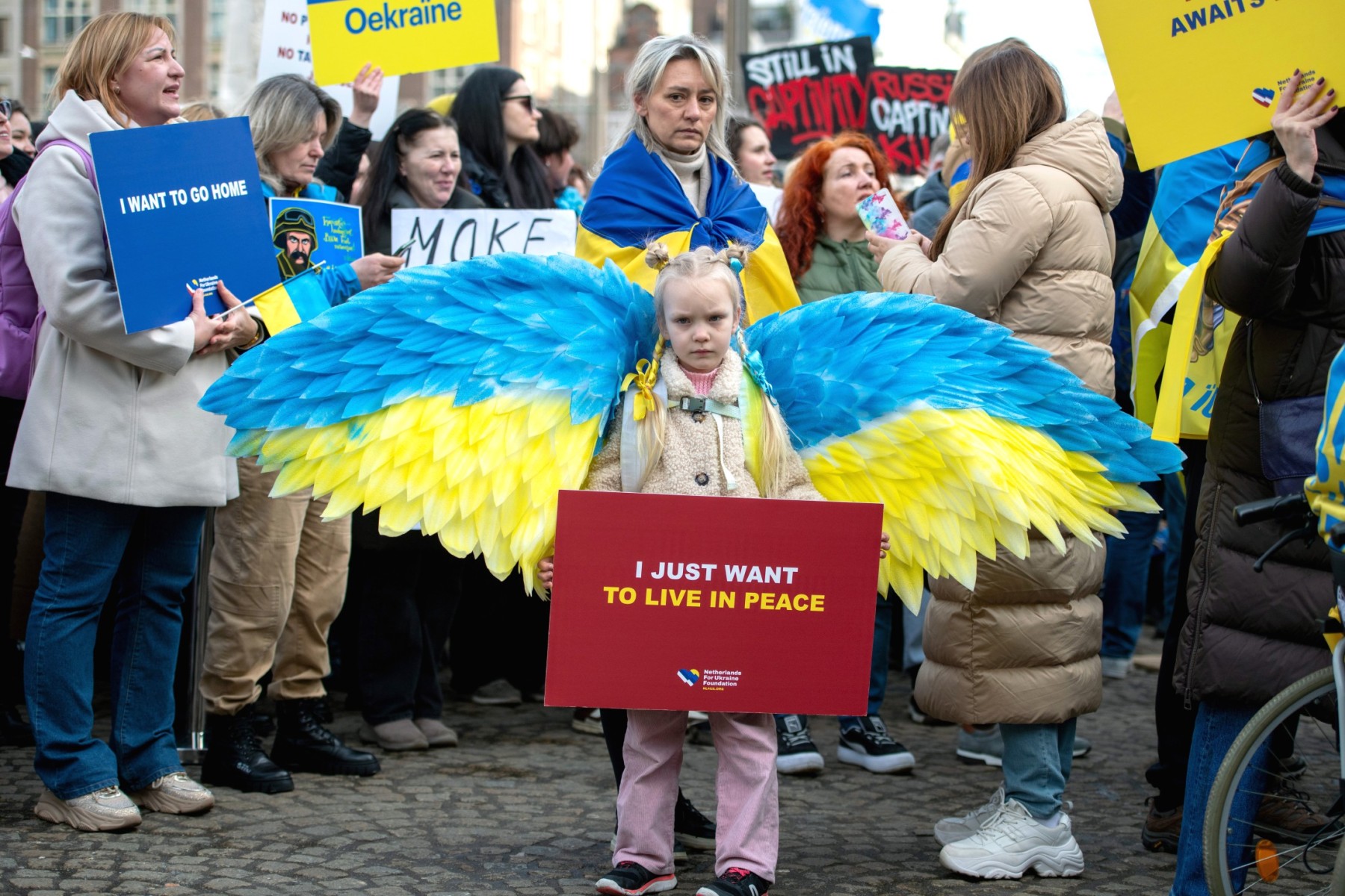 Ukraine demo in Amsterdam 2025