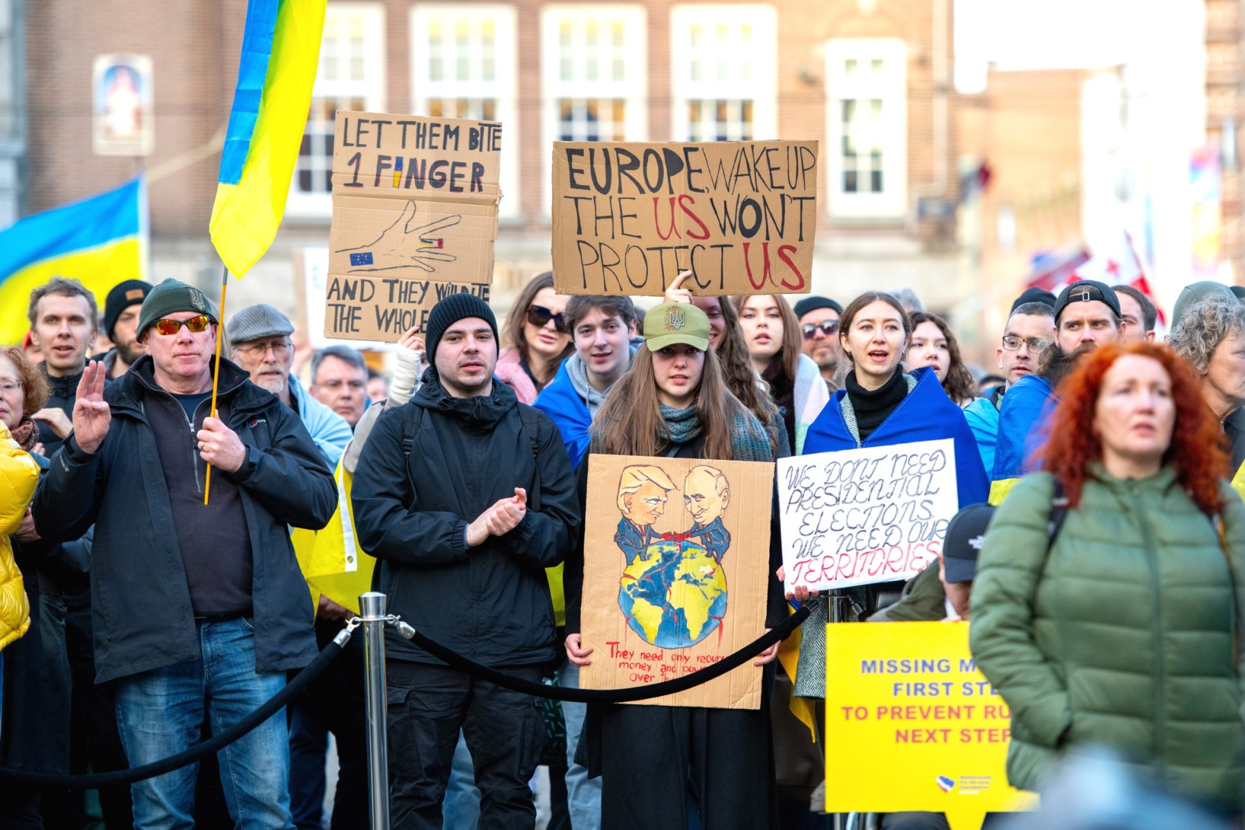 Ukraine demo in Amsterdam 2025