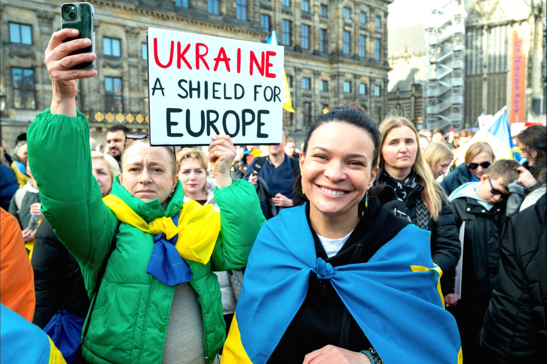 Ukraine demo in Amsterdam 2025
