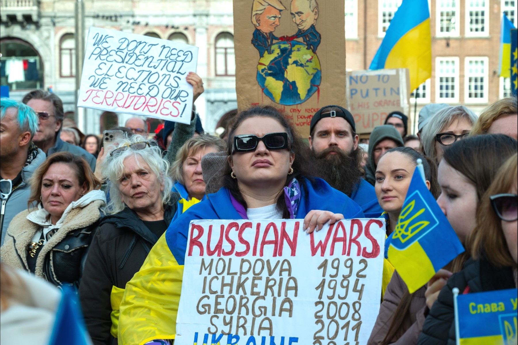 Ukraine demo in Amsterdam 2025