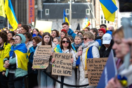 Ukraine demo in Amsterdam 2025