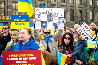 Ukraine demo in Amsterdam 2025