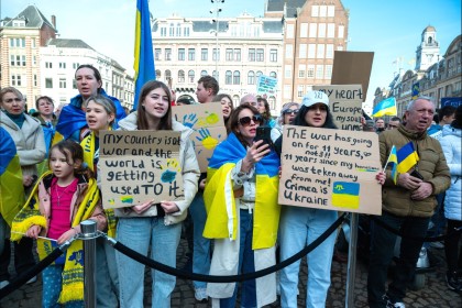 Ukraine demo in Amsterdam 2025