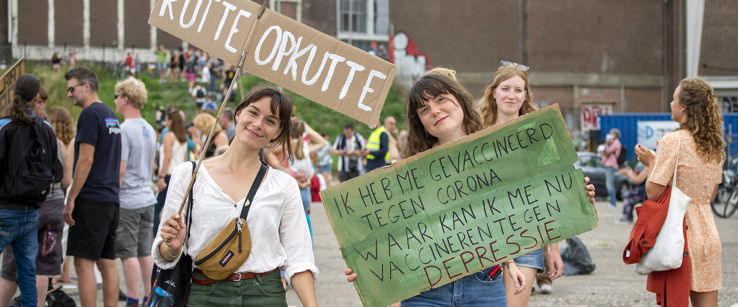 Demonstratie evenementenbranche 21aug 2021 in Nijmegen