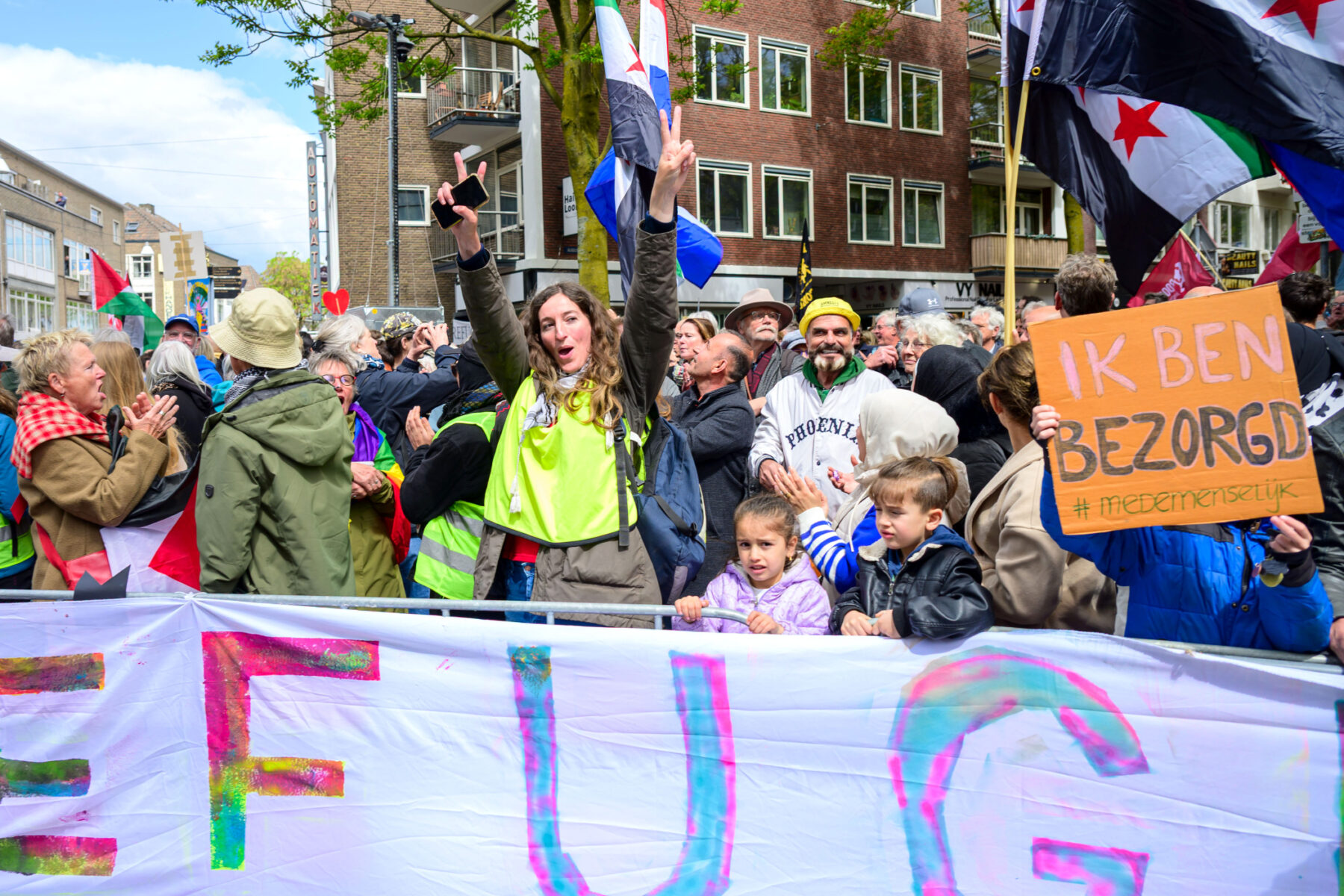 Honderden tegendemonstranten bij nationaal protest in Nijmegen