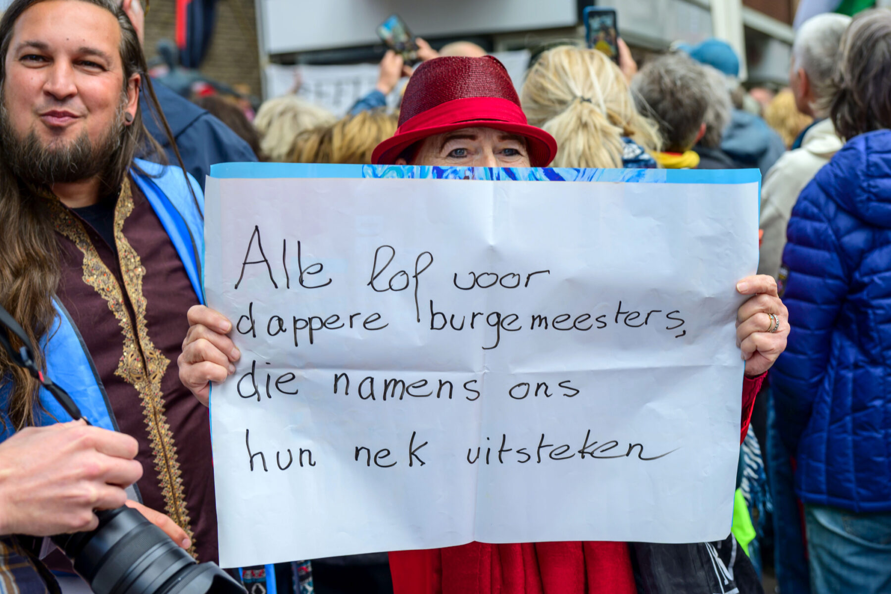 Honderden tegendemonstranten bij nationaal protest in Nijmegen