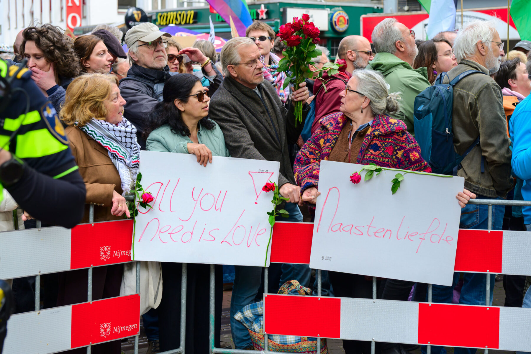 Honderden tegendemonstranten bij nationaal protest in Nijmegen