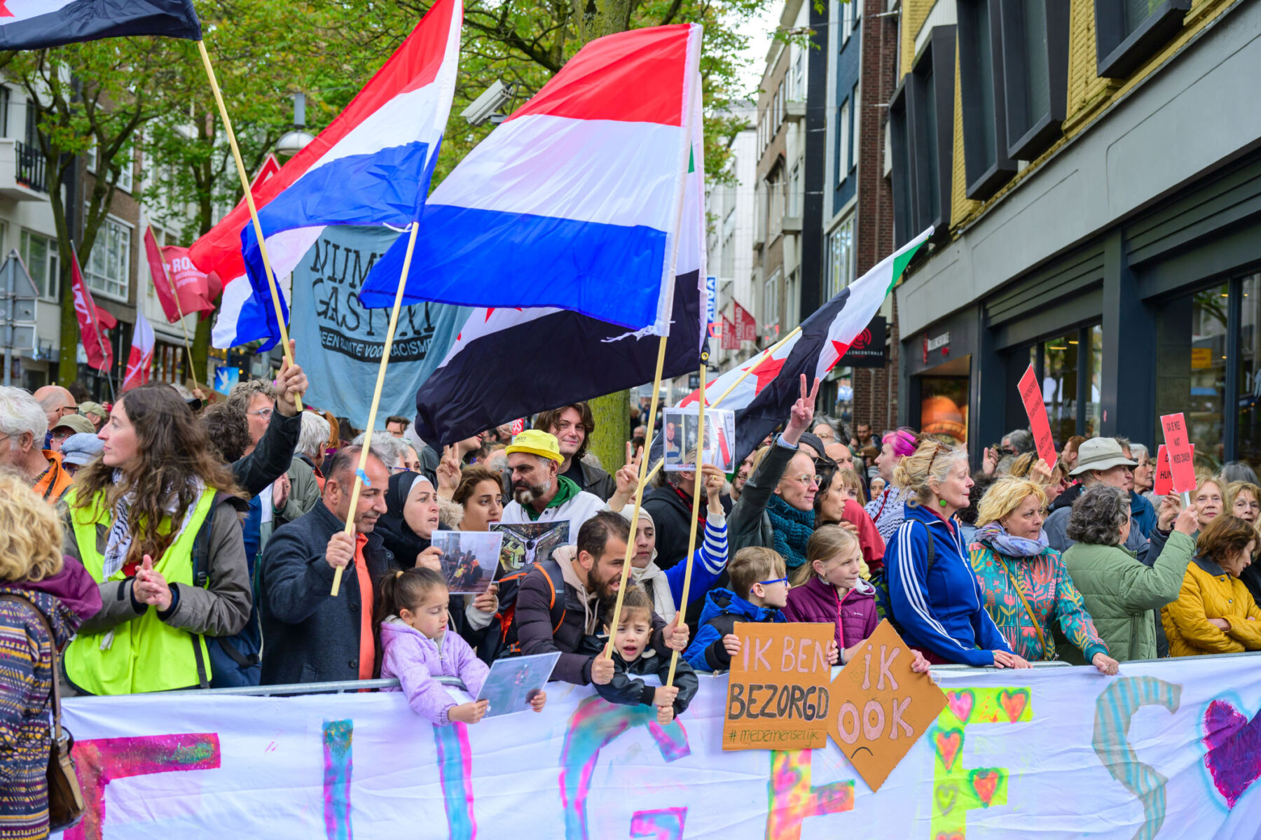 Honderden tegendemonstranten bij nationaal protest in Nijmegen