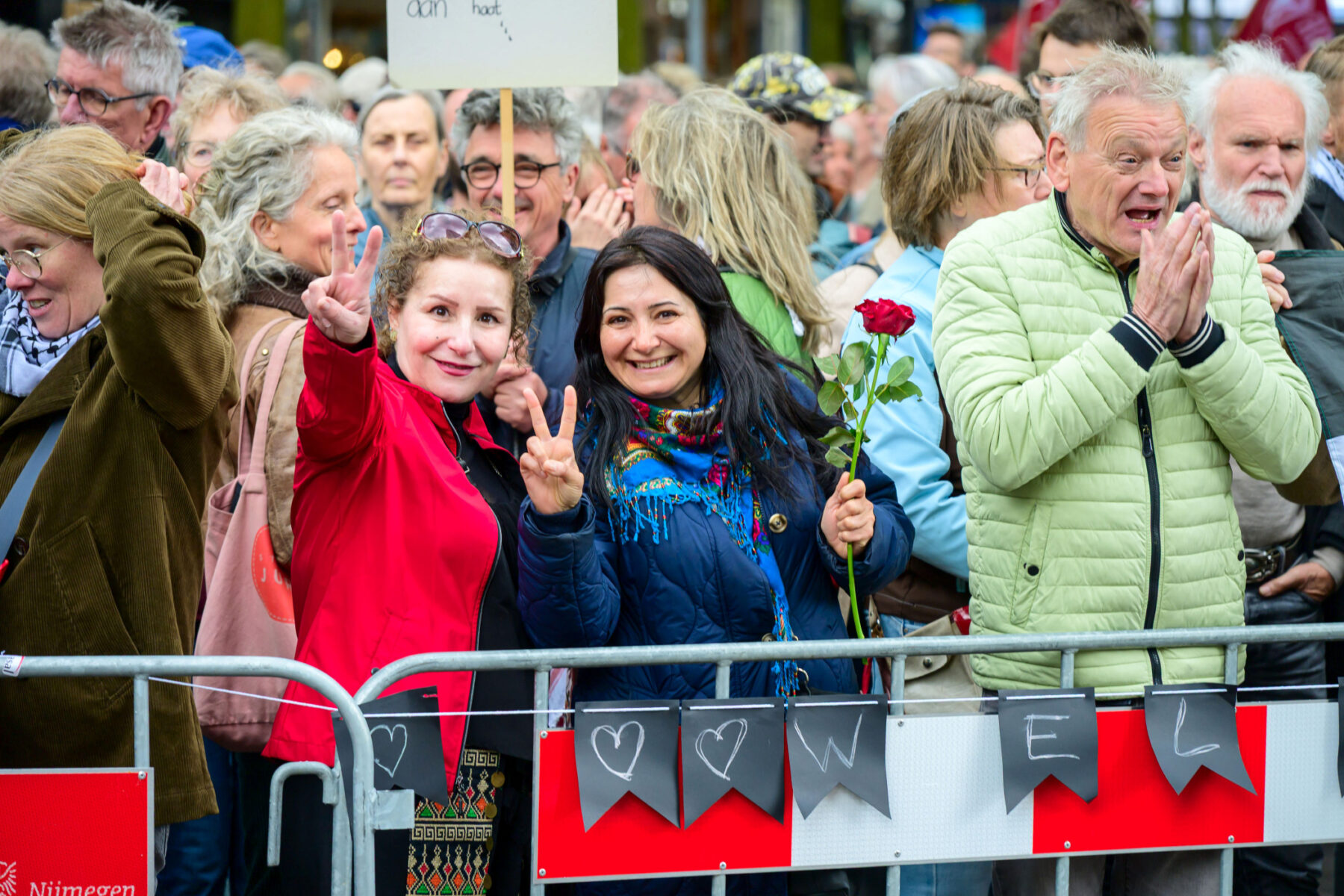 Honderden tegendemonstranten bij nationaal protest in Nijmegen