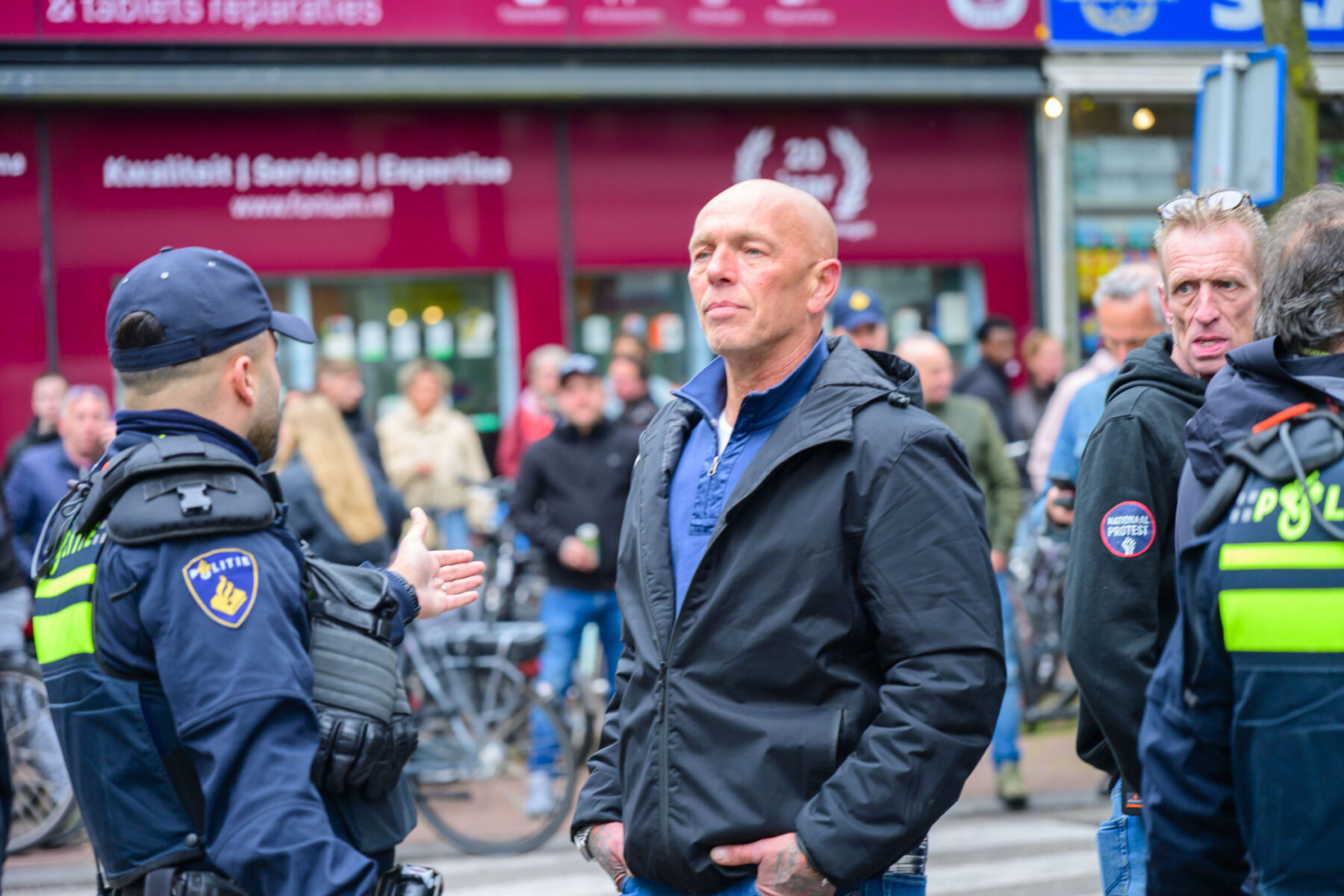 Honderden tegendemonstranten bij nationaal protest in Nijmegen