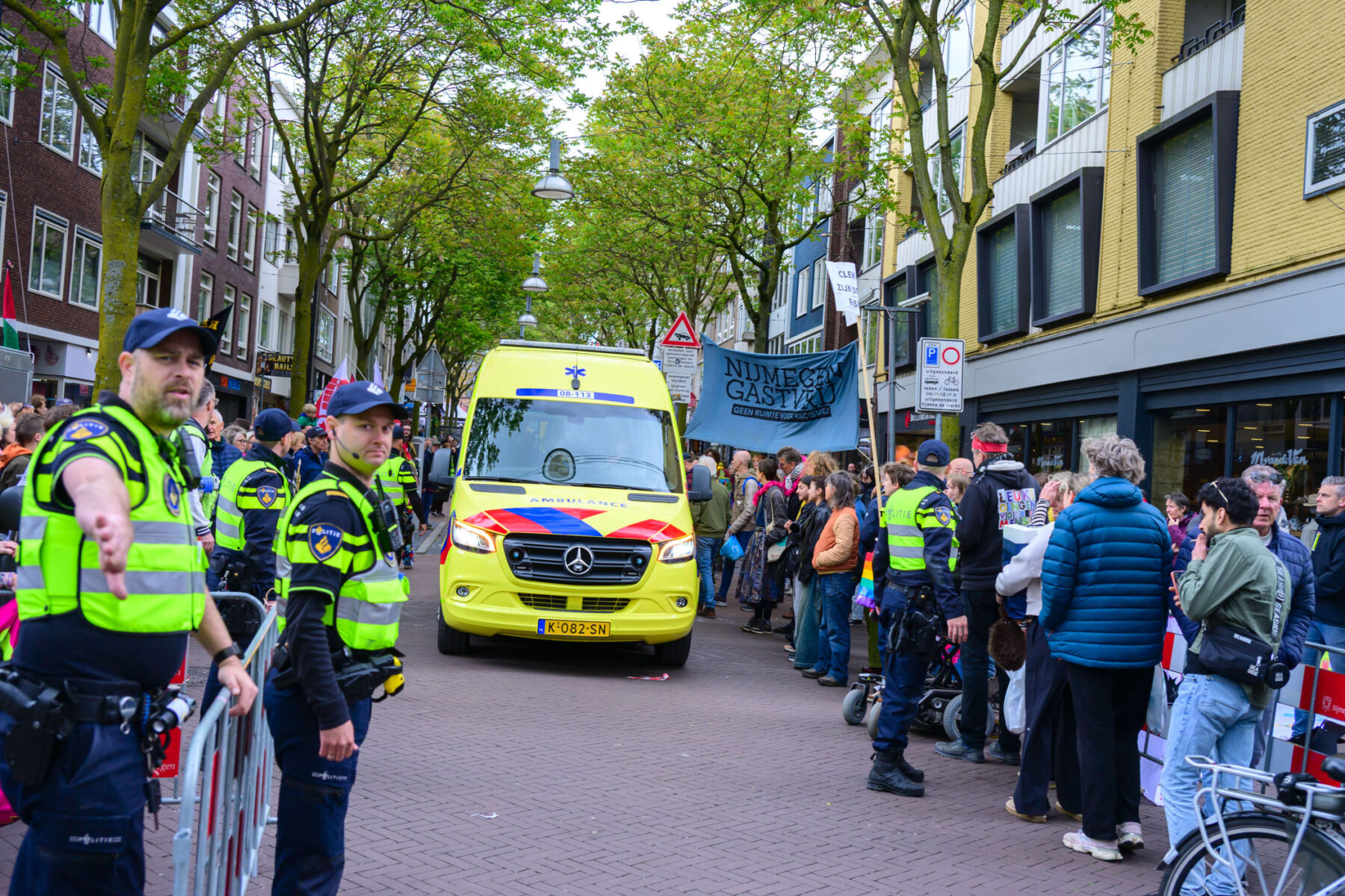 Honderden tegendemonstranten bij nationaal protest in Nijmegen