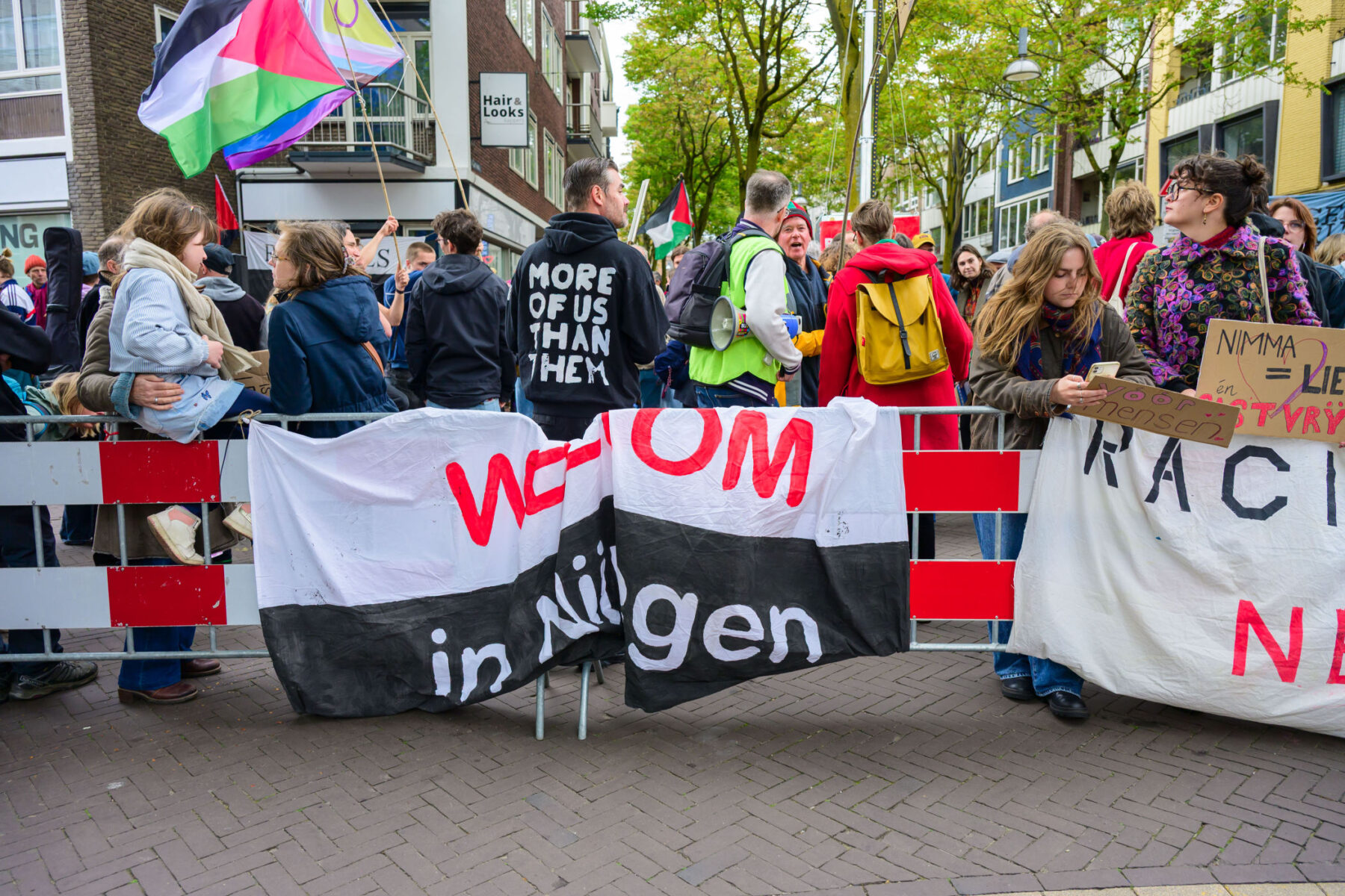Honderden tegendemonstranten bij nationaal protest in Nijmegen