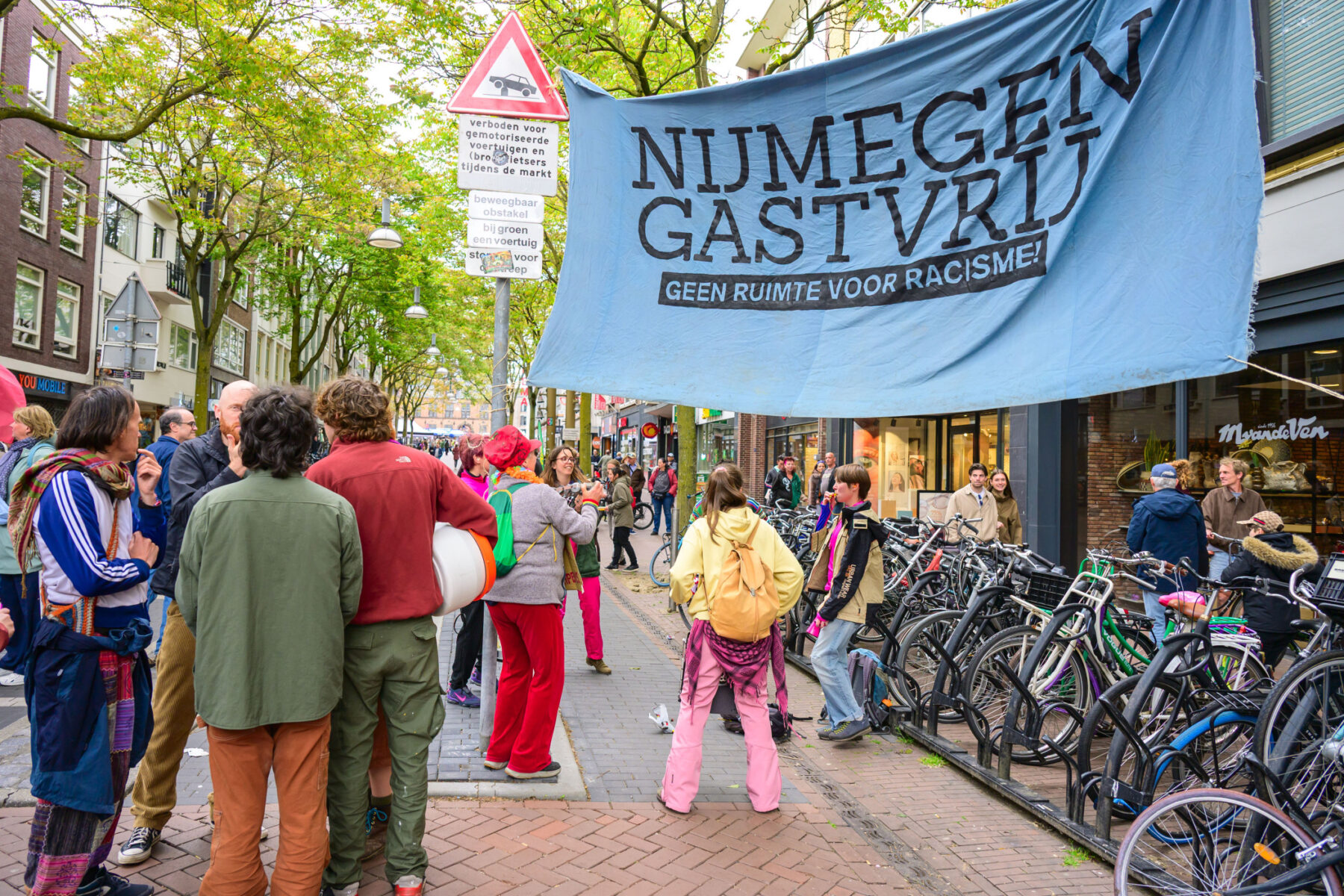Honderden tegendemonstranten bij nationaal protest in Nijmegen