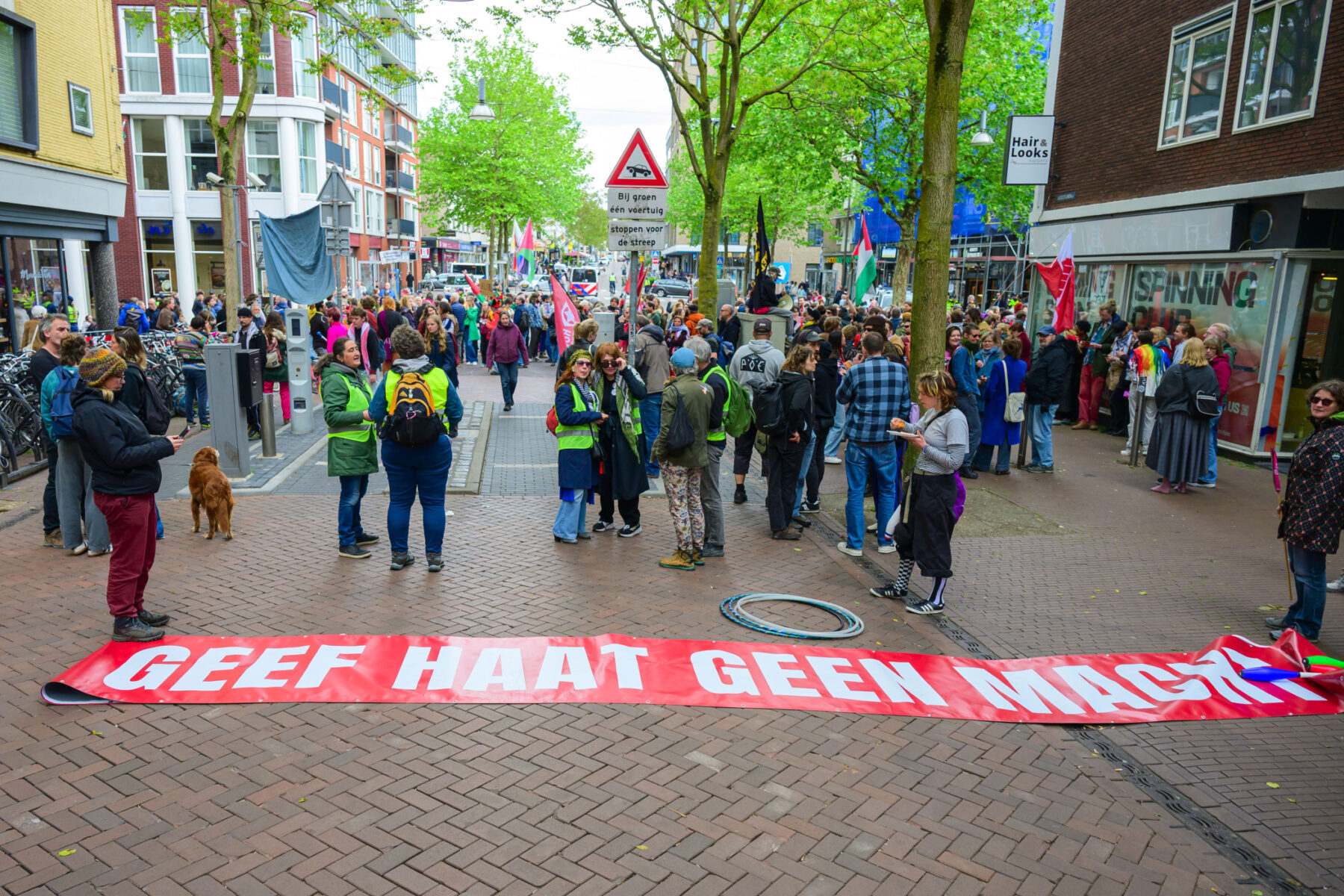 Honderden tegendemonstranten bij nationaal protest in Nijmegen