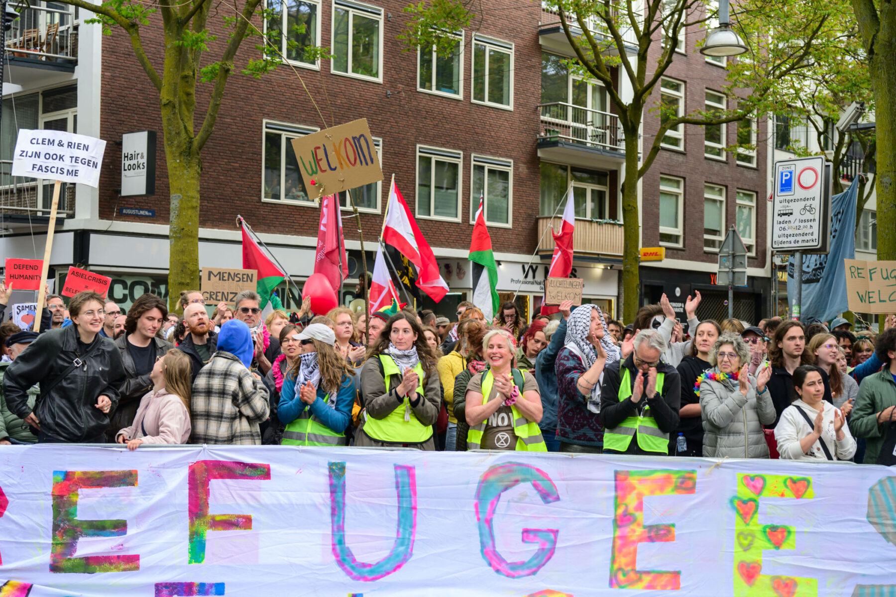 Honderden tegendemonstranten bij nationaal protest in Nijmegen
