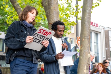 Anti Fascisme demonstratie in Nijmegen 2025