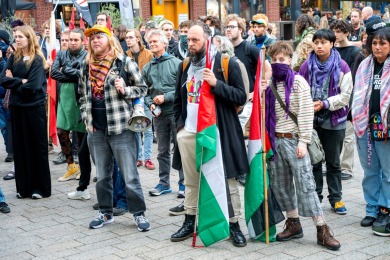 Anti Fascisme demonstratie in Nijmegen 2025