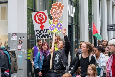Anti Fascisme demonstratie in Nijmegen 2025