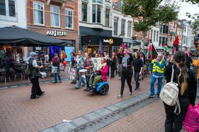 Anti Fascisme demonstratie in Nijmegen 2025