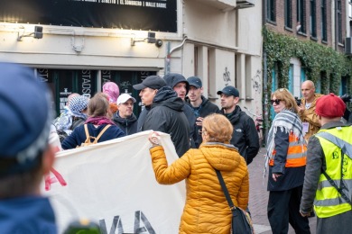 Anti Fascisme demonstratie in Nijmegen 2025