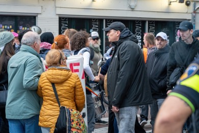 Anti Fascisme demonstratie in Nijmegen 2025