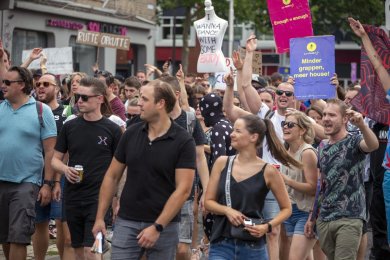 Demonstratie evenementenbranche 21 aug. 2021 Nijmegen