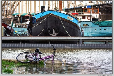 Hoog water in Nijmegen januari 2025