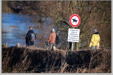 Hoog water in Nijmegen januari 2025