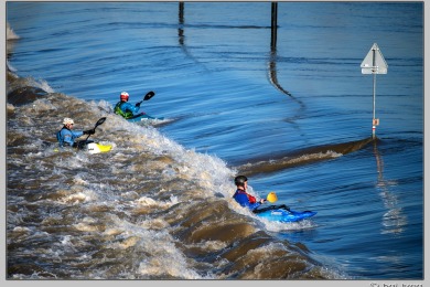 Hoog water in Nijmegen januari 2025