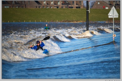 Hoog water in Nijmegen januari 2025