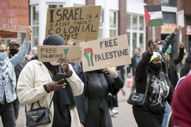 Palestina demonstratie Nijmegen