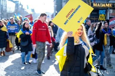 Ukraine demo in Amsterdam 2025