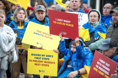 Ukraine demo in Amsterdam 2025