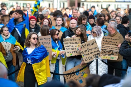 Ukraine demo in Amsterdam 2025