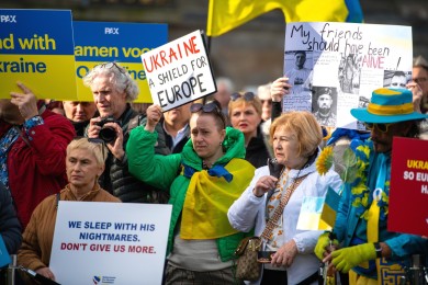 Ukraine demo in Amsterdam 2025